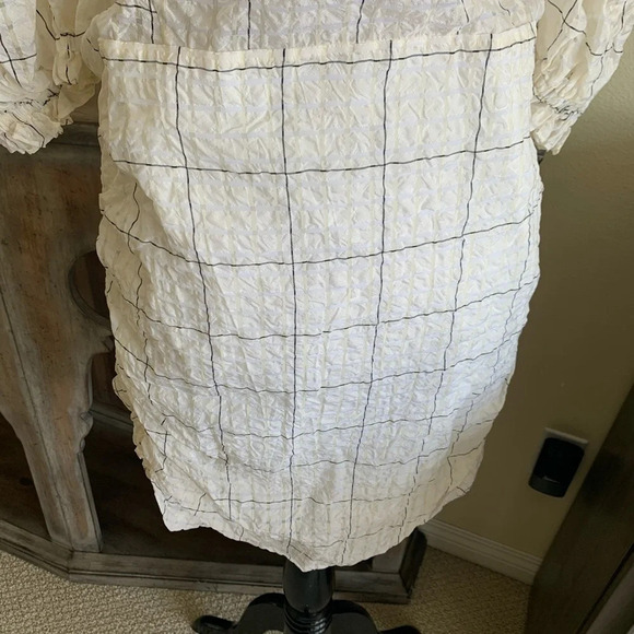 New Isabel Marant Adelaide Organza Dress Ecru NWT Designer Bohemian Women’s 12 - Picture 8 of 12